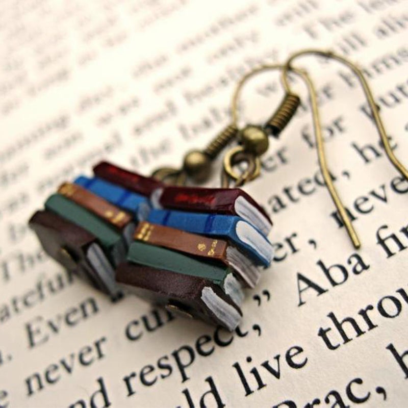 BowLift | Book stack earrings