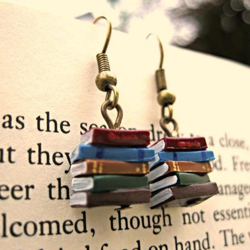 BowLift | Book stack earrings