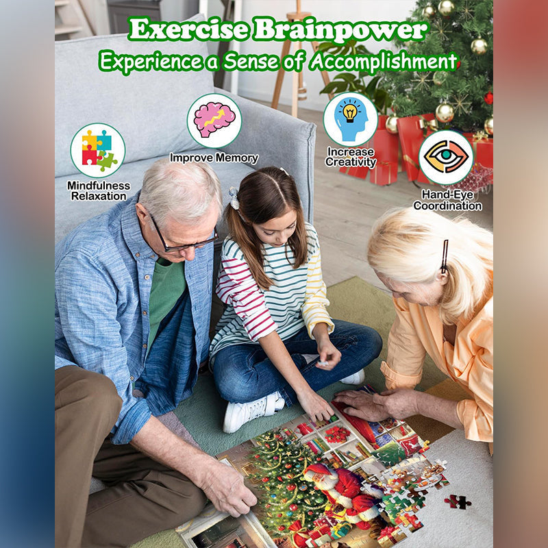 BowLift | 1000PCS Christmas Jigsaw Puzzles Advent Calendar - Christmas Gift