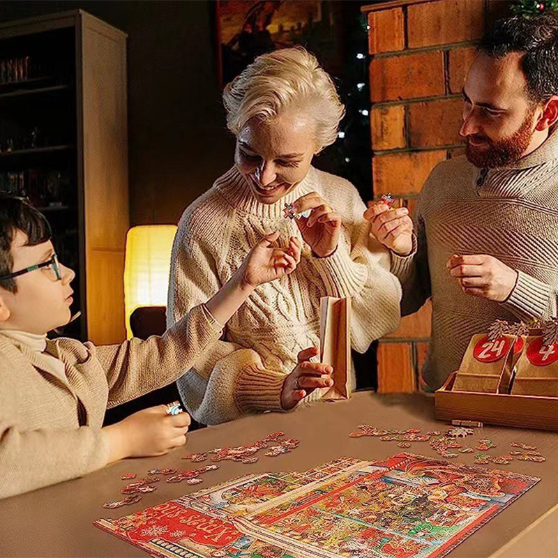 BowLift | 1000PCS Christmas Jigsaw Puzzles Advent Calendar - Christmas Gift