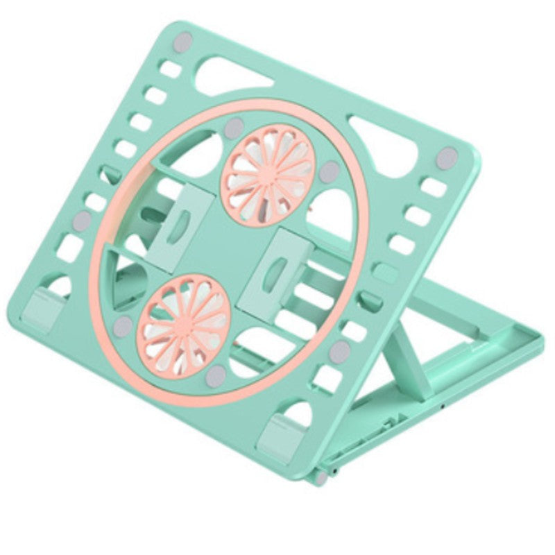 BowLift | Adjustable Laptop Stand with Cooling Fan, Rotatable Phone Clip, for Laptop, Tablet, Phone & Book
