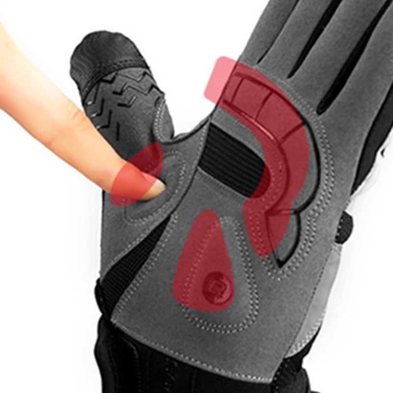 BowLift | Electric Thermal Heated Gloves, with Touchscreen-compatible Fingertips & Reflecting Strip, for Climbing, Hiking, Cycling & More