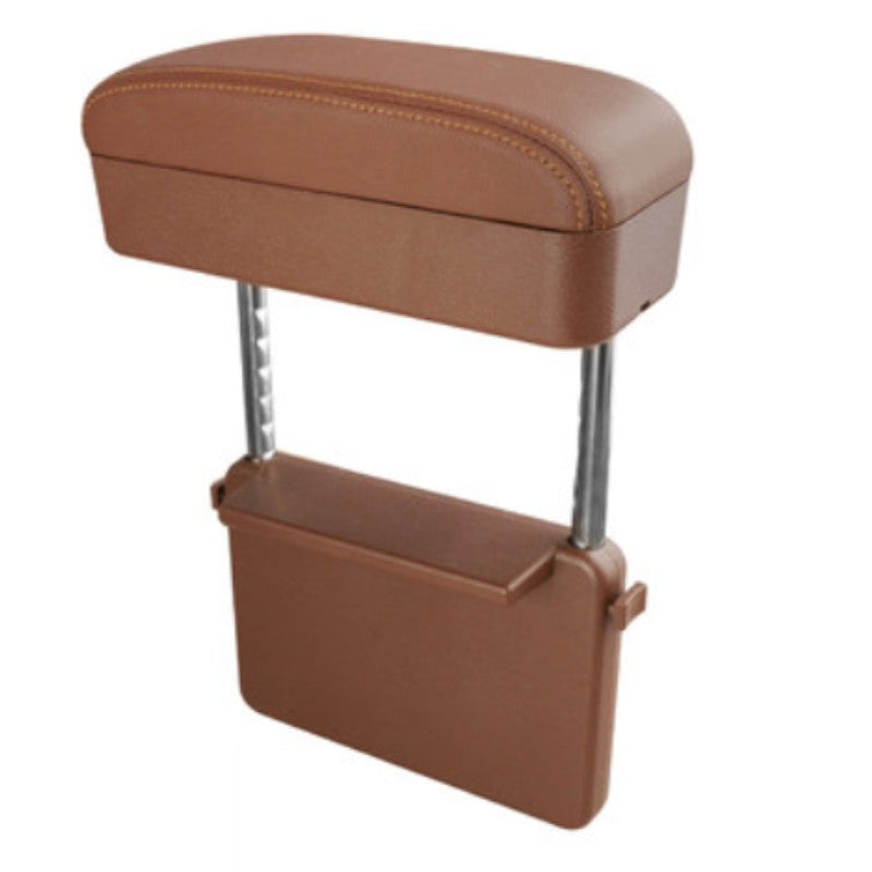 BowLift | 3-in-1 Universal Adjustable Car Armrest Storage Box, with Arm Support, Wireless Charging & Item Storage, for Long Distance Drive (1PC)