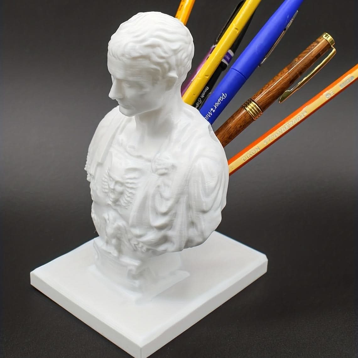 BowLift | Julius Caesar Desk Pen Holder Vintage History Office Accessory