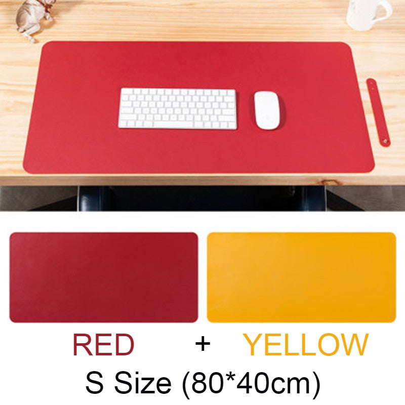 BowLift | Double-sided Large Waterproof PU Leather Desk Mat, for Office and Home