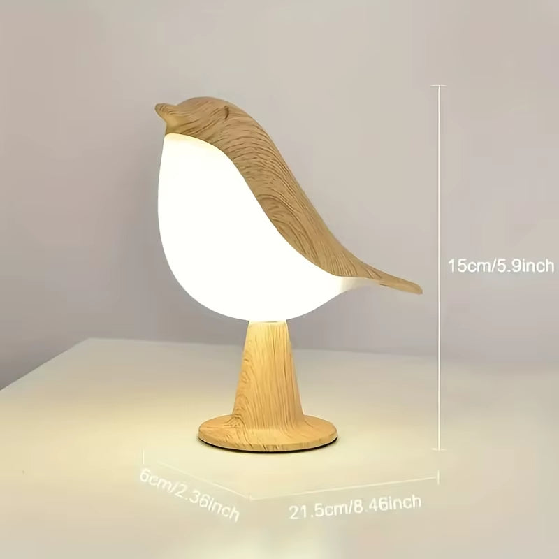 BowLift | Wooden Bird LED Touch-Switch Night Lamp
