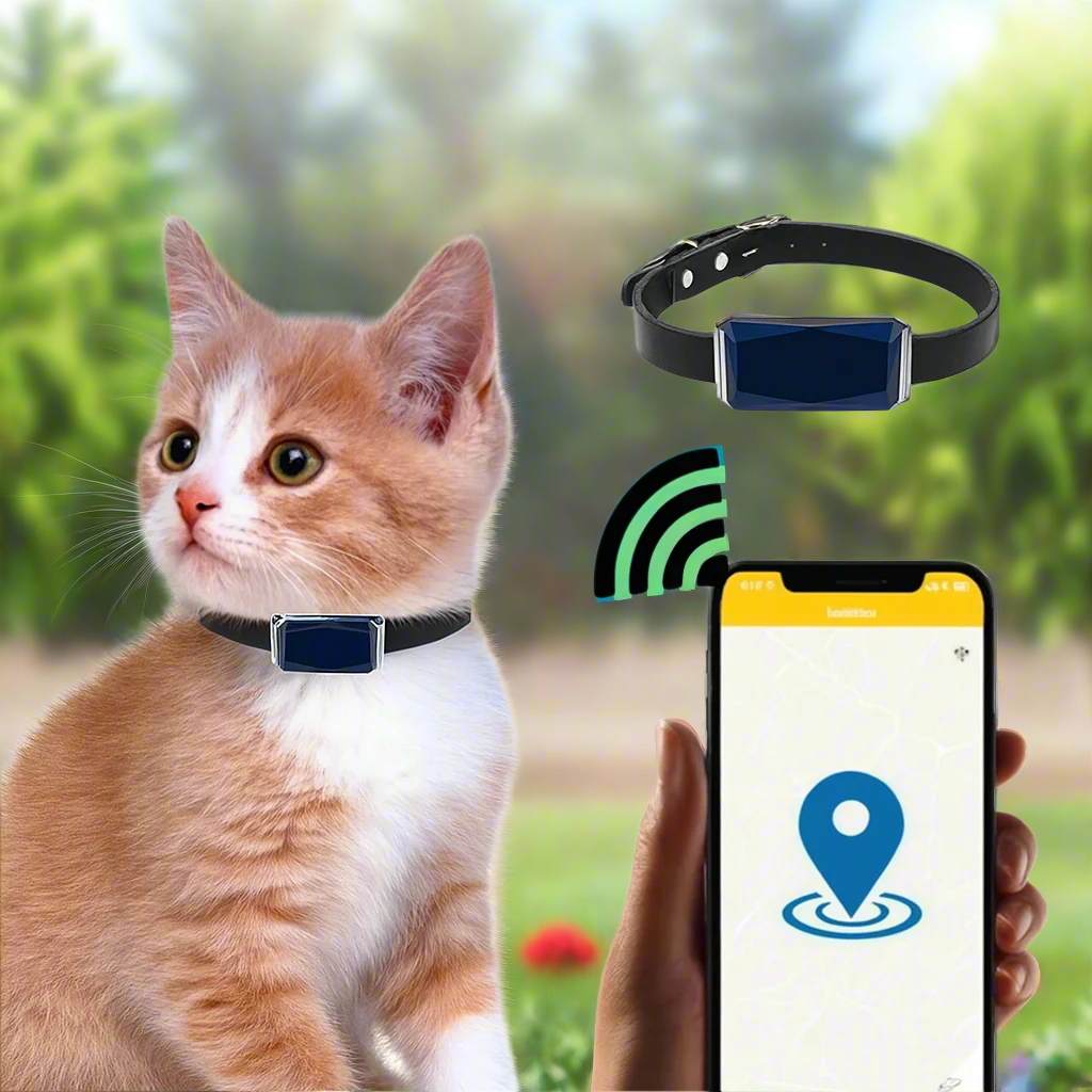 BowLift | GPS Tracker Realtime Leather Pet Collar
