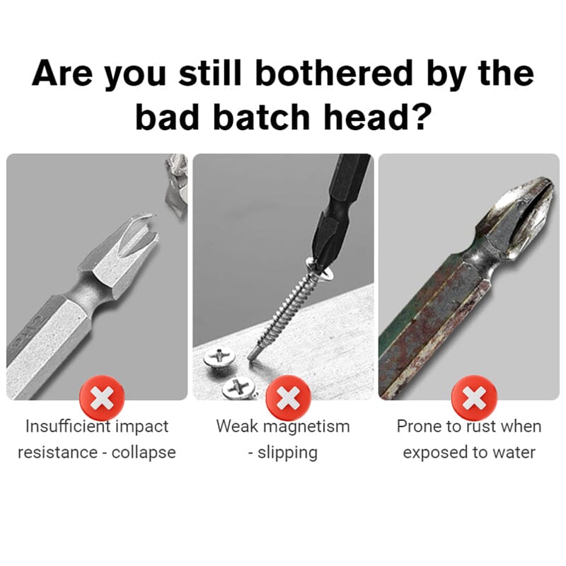 BowLift | D1 Anti-slip and shock-resistant bits with Phillips screwdriver bits