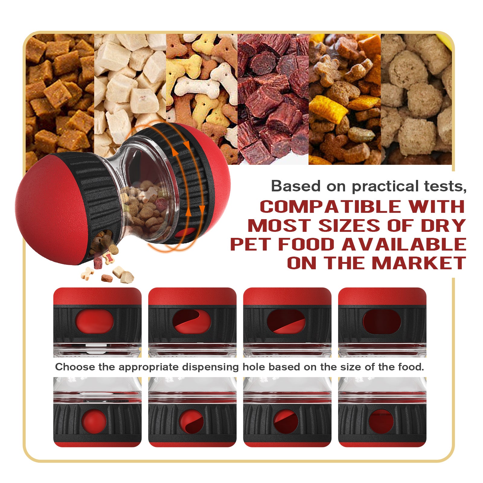 Rolling Feeder Ball – Training & Slow Feeding Toy for Dogs