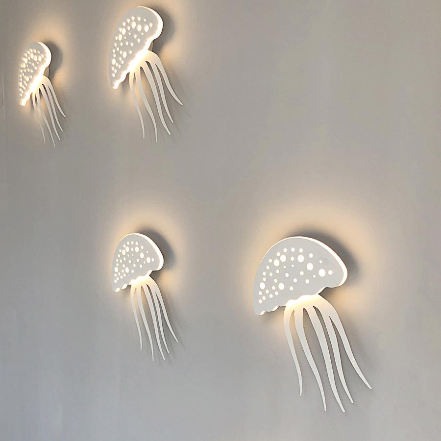 BowLift | Modern creative 1-Light LED Jellyfish Wall Light