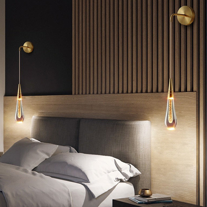 BowLift | LumeTear Luxury LED Wall Light | Teardrop Design | Dimmable | For Bedroom & Living Room