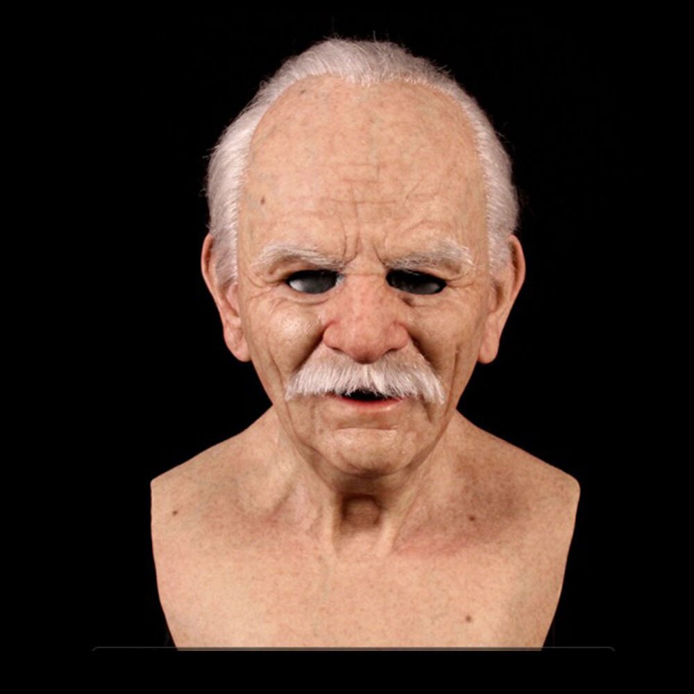 BowLift | Creepy Old Man Mask – Realistic Latex Halloween Mask for Adults