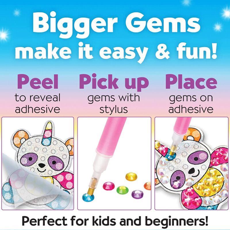 BowLift | Large Gem Diamond Painting Stickers for Kids