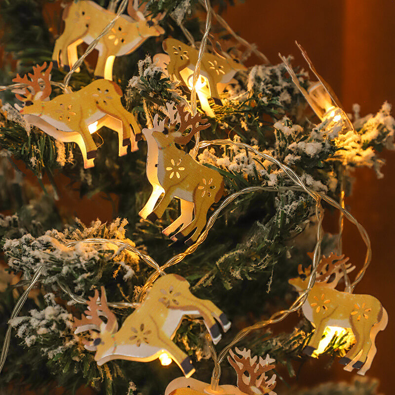 BowLift | Christmas Decorative String Light Painted Bells Elk Battery Box LED Light String Light