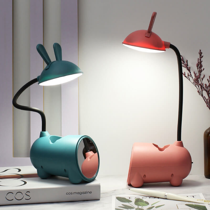 BowLift | Creative LED Touch Lamp with Pen Holder | USB Charging Function | Desk Lamp | Children's Room Decor