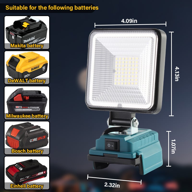 BowLift | Battery LED work light 3000 LM – Eye-friendly & with heat dissipation