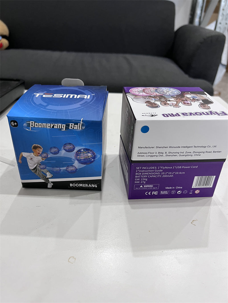 BowLift | Flynova Pro Flying Ball Spinner Toy Hand-controlled Drone Helicopter 360 Degree Rotating Mini UFO with Light Kids Gifts