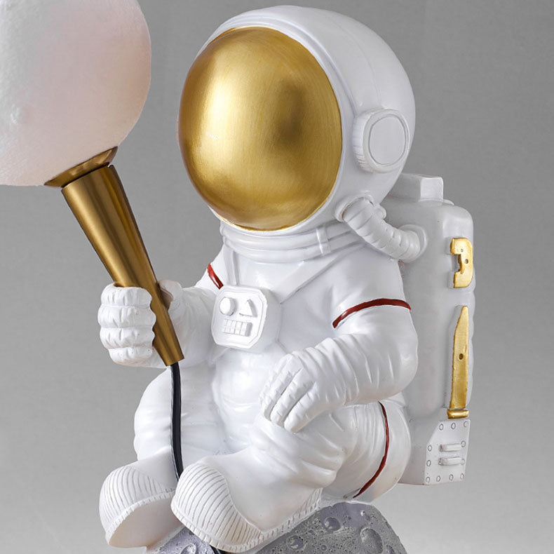 BowLift | CosmoBuddy Astronaut Wall Lamp | Creative Design | Resin & ABS | LED Bedroom Light