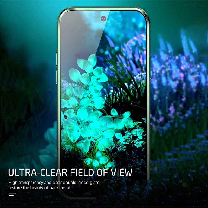 BowLift | Magnetic tempered glass double-sided phone case for Samsung