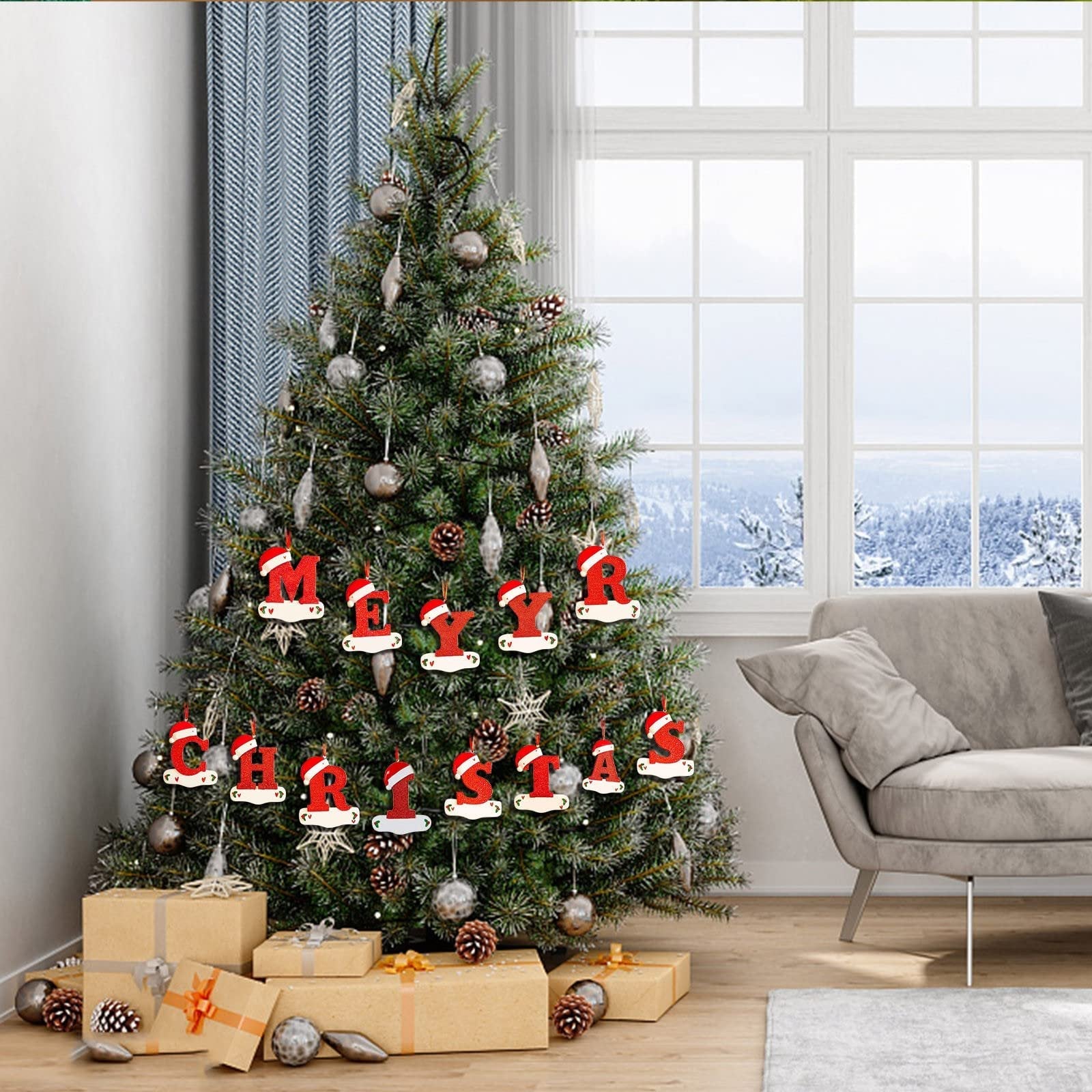 BowLift | Personalized Christmas 24 Letters Ornaments