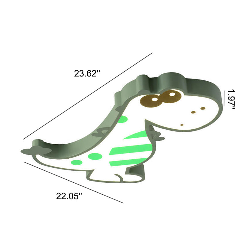 BowLift | DinoBright LED Ceiling Light | Creative Dinosaur Design | Children's Room Lamp | Warm & White Light | Dimmable