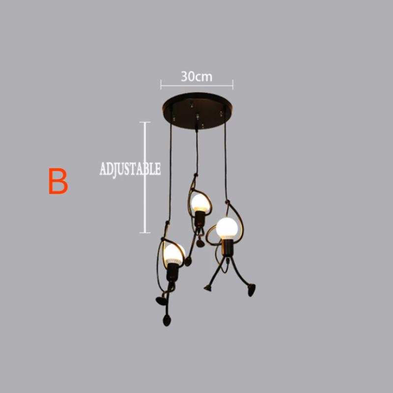 BowLift | Retro Iron Man Pendant Light
