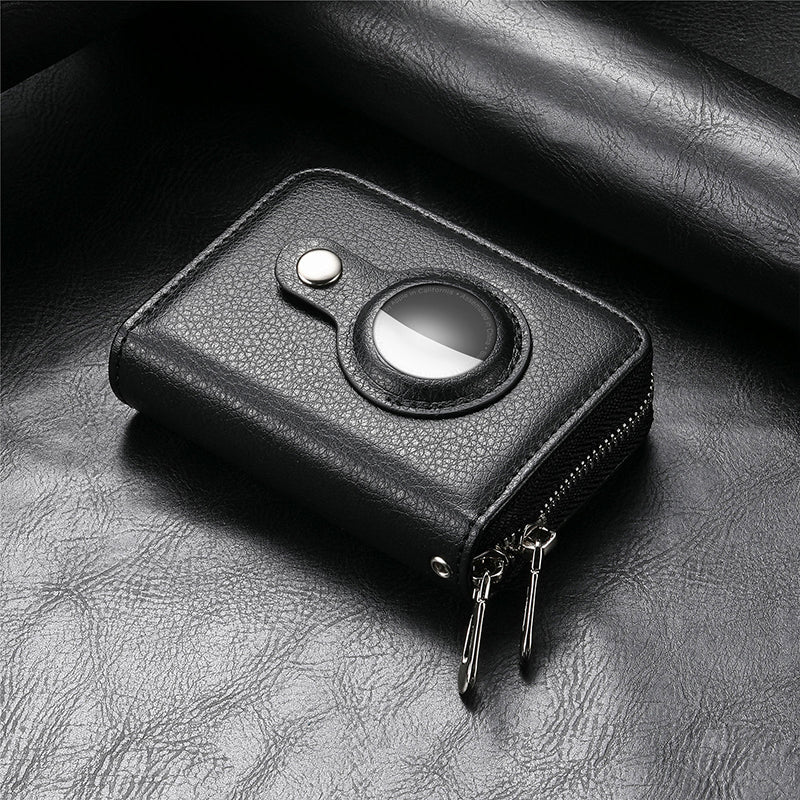 BowLift | Intelligent AirTag-Zip RFID Leather Wallet