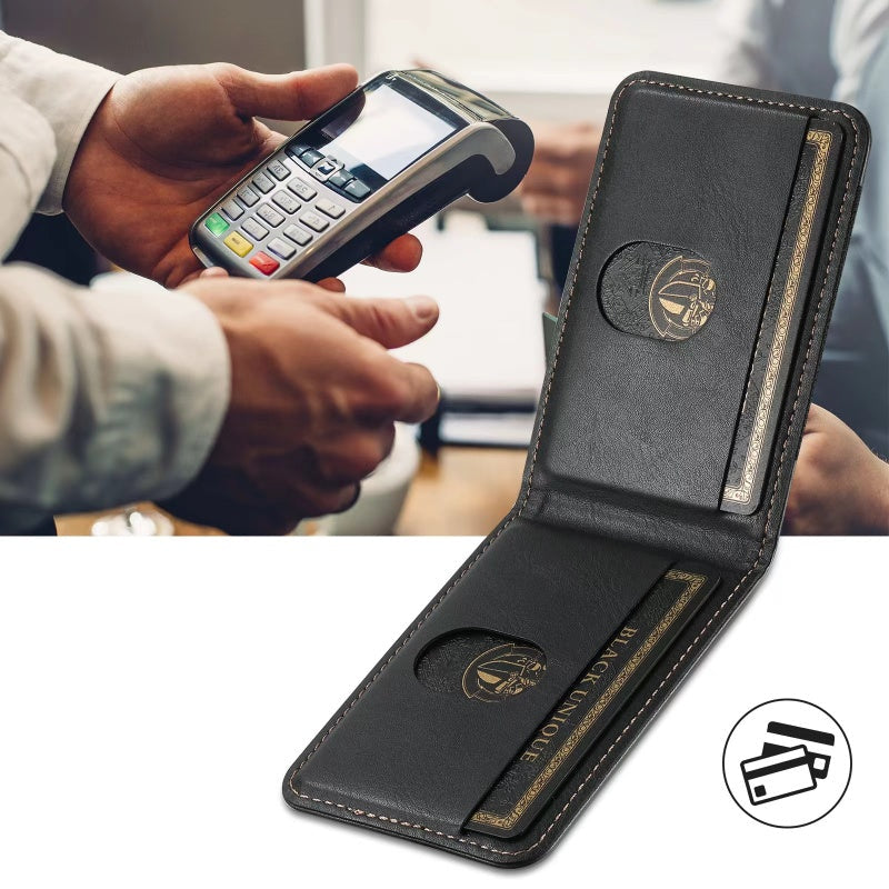 BowLift | LuxCase Leather Phone Case with Card Slot and Stand – Suitable for iPhone