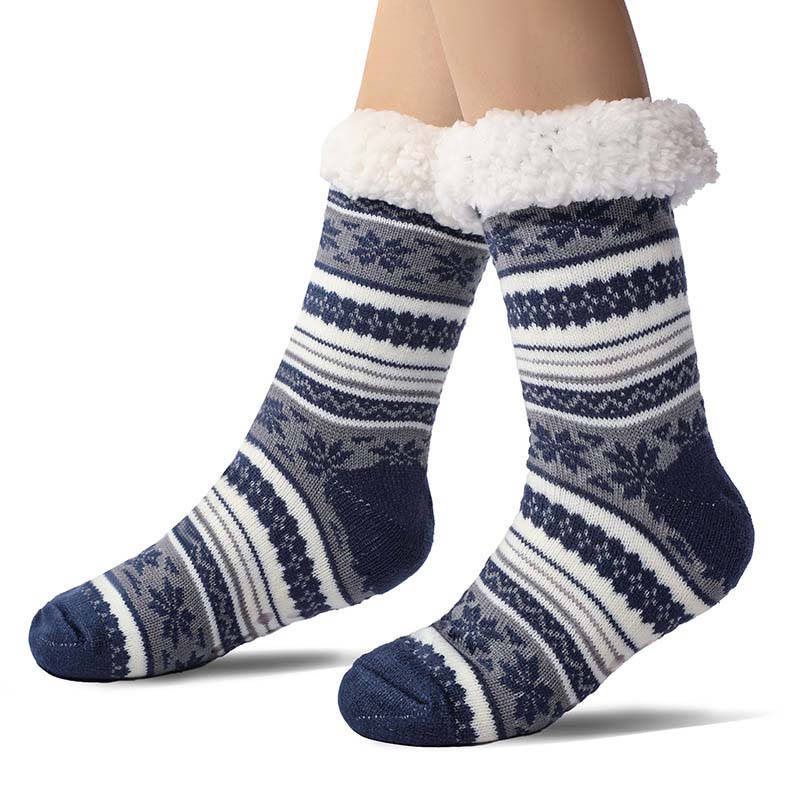 BowLift | Snowflake Ultra-thick Cashmere Slipper Home Socks