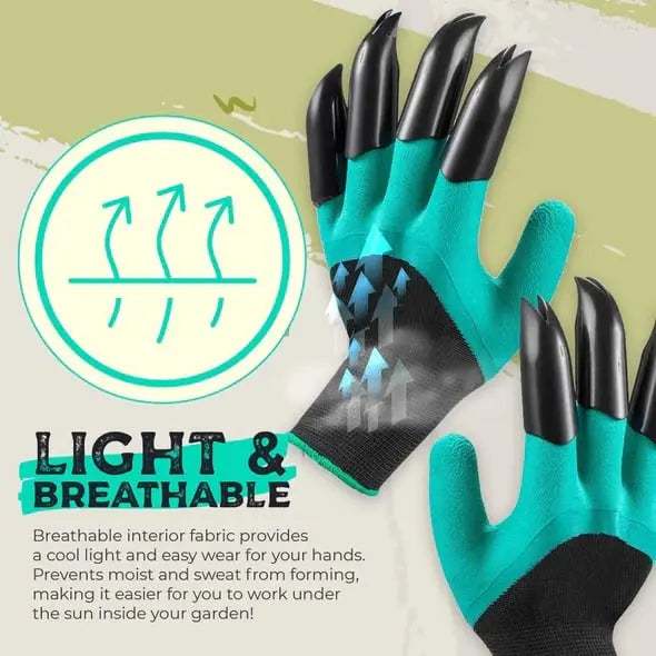 BowLift | 1 Pair of Garden Gloves with Claws – Planting without Tools