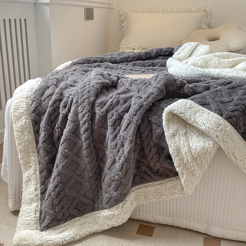 BowLift | CozyNest - Reversible Fleece Blanket for Fall and Winter