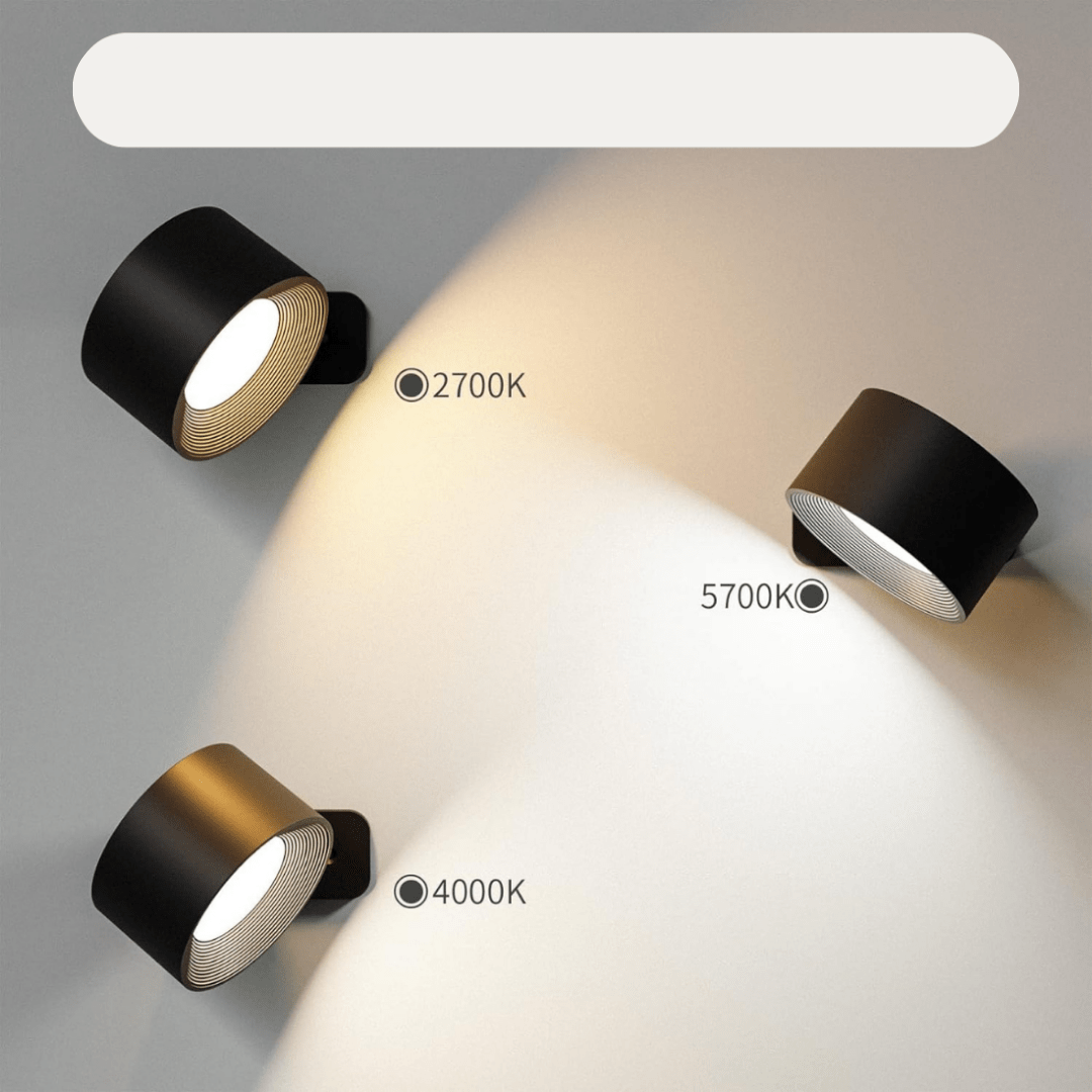 BowLift | FlexiLamp – Cordless rechargeable 360° wall lamp