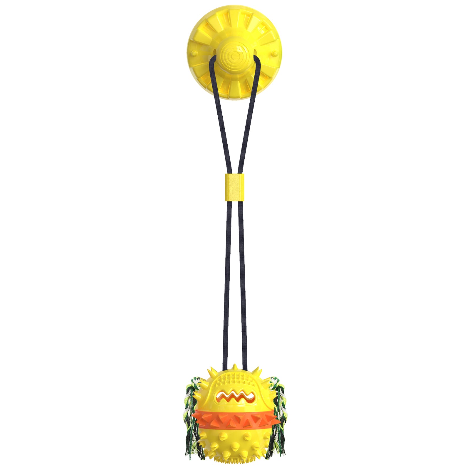 Suction Cup Chew Ball – Food-Dispensing & Sound Toy for Dogs