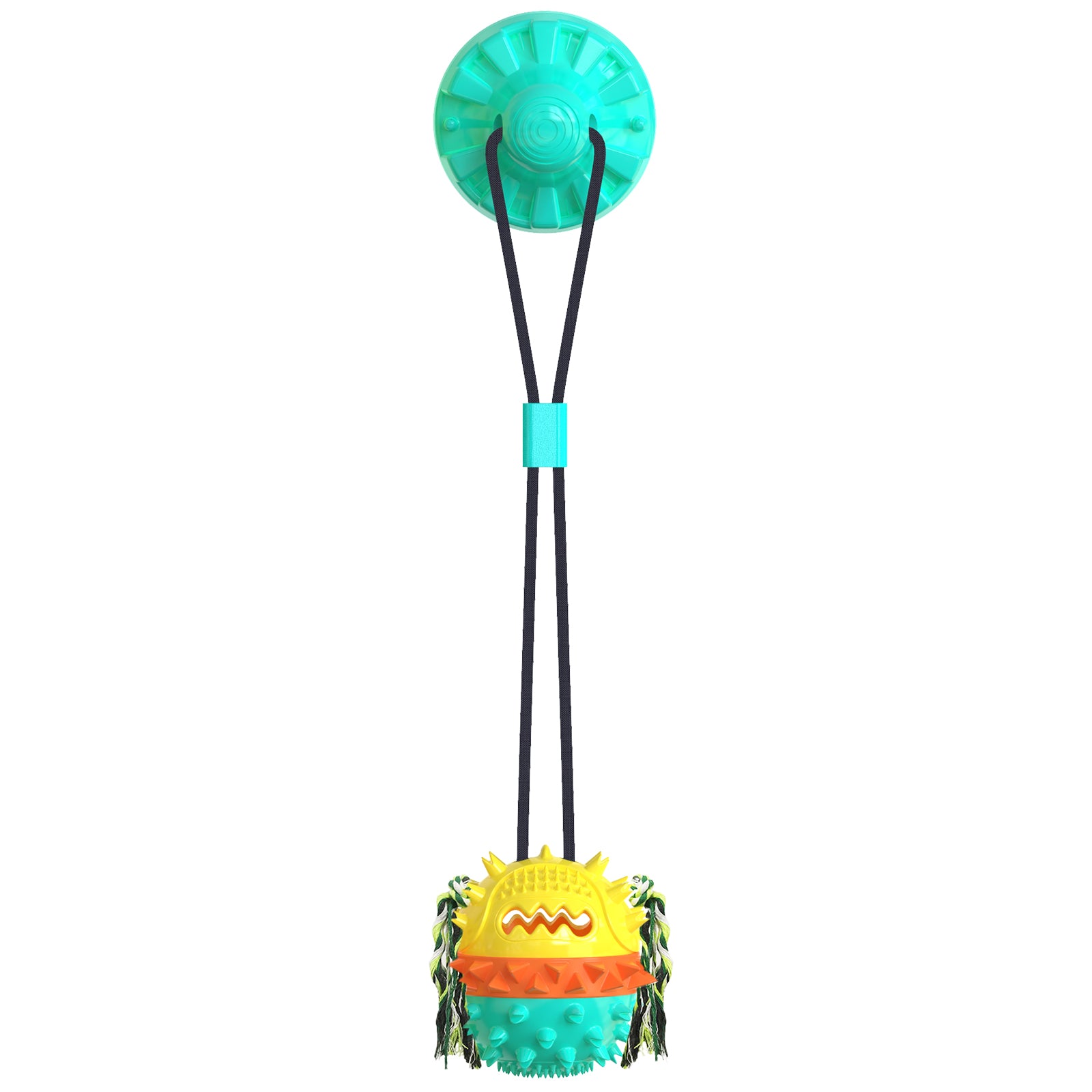 Suction Cup Chew Ball – Food-Dispensing & Sound Toy for Dogs