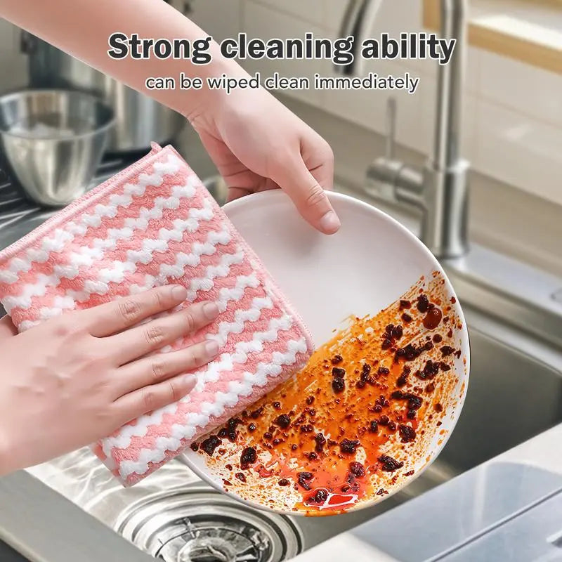 BowLift | 10 pieces reusable microfiber cleaning cloth for kitchen and surfaces