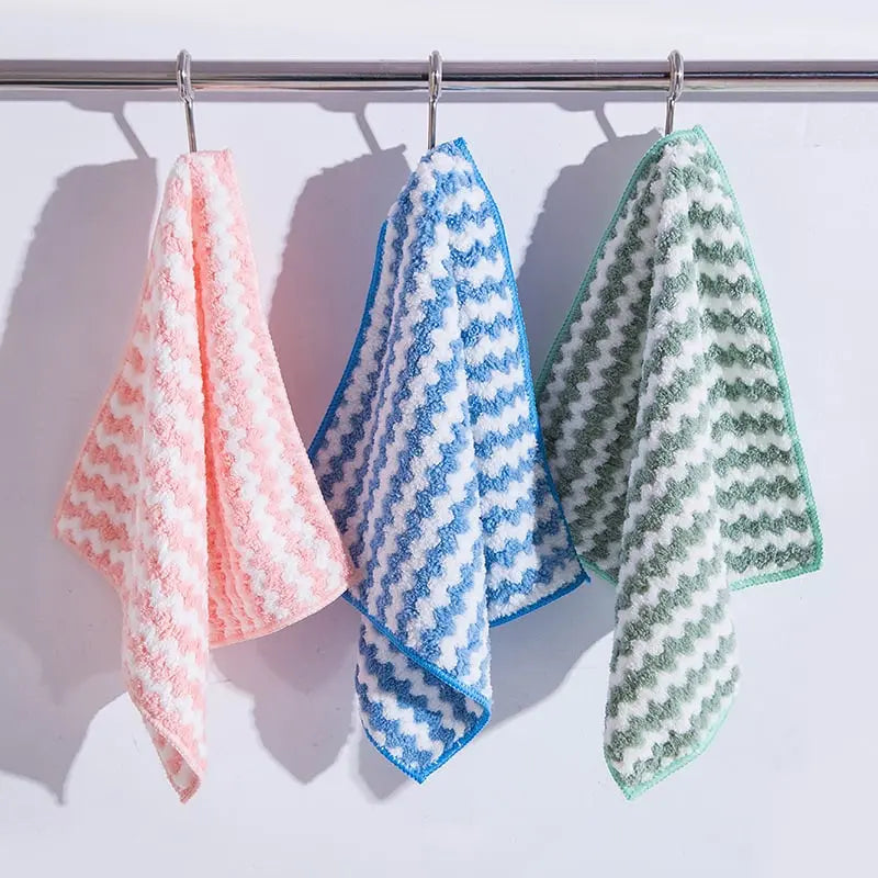 BowLift | 10 pieces reusable microfiber cleaning cloth for kitchen and surfaces