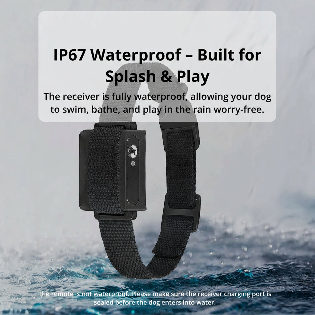 BowLift | 1000m Waterproof Dog Training Collar | Rechargeable, Remote Control & Adjustable for Small, Medium, and Large Dogs