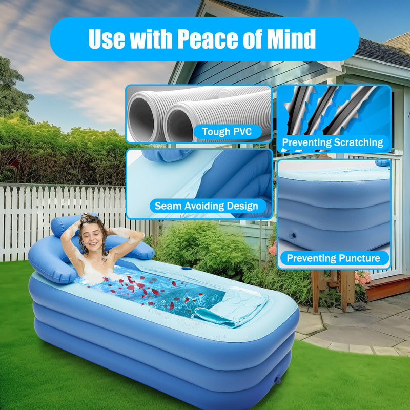 BowLift | Collapsible Inflatable Foldable Portable Bath Tub for Adults