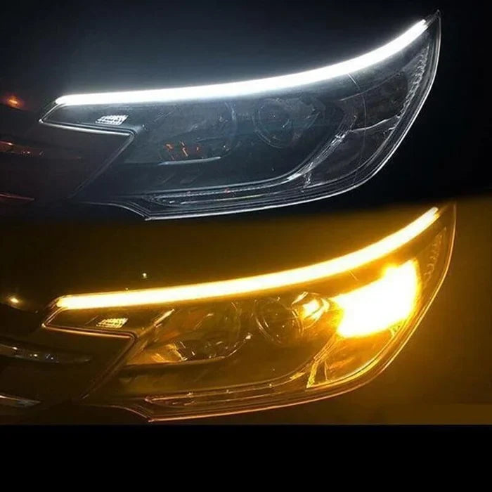 BowLift | Flexible DRL LED Night & Daytime Running Light Strip (No Disassembling Needed)