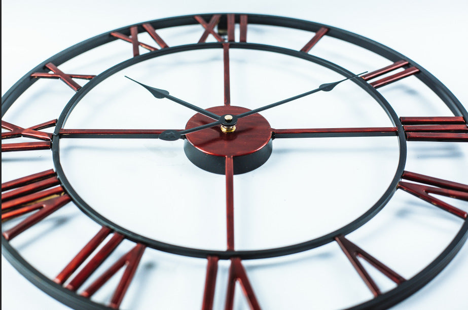 BowLift | Vintage Iron Large Retro Wall Clock