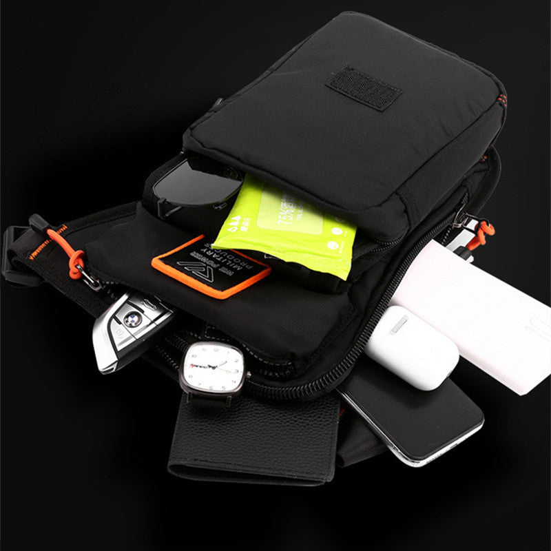 BowLift | Personalized Men's Motorcycle Style Waterproof Nylon Leg Chest Bag