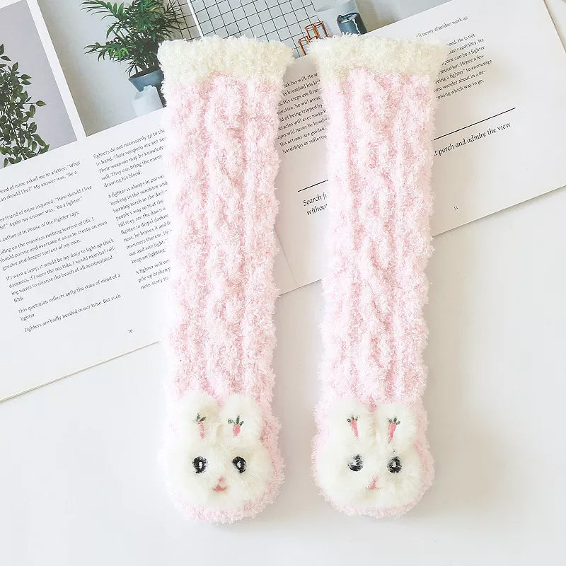 BowLift | Baby Winter Fluffy Fuzzy Slipper Socks