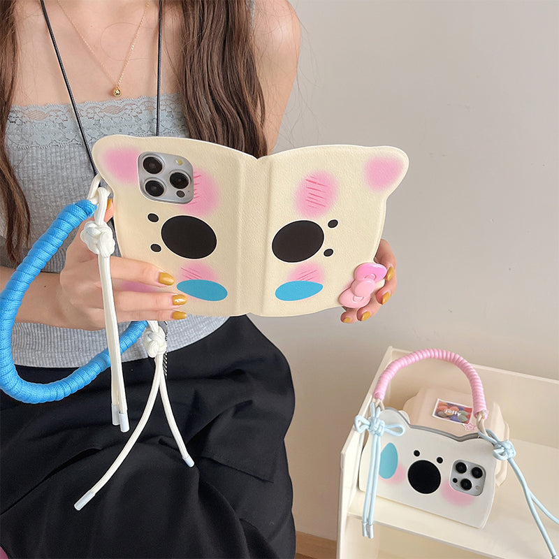 BowLift | Insta-Style Cartoon Westie Flip-Phone Case