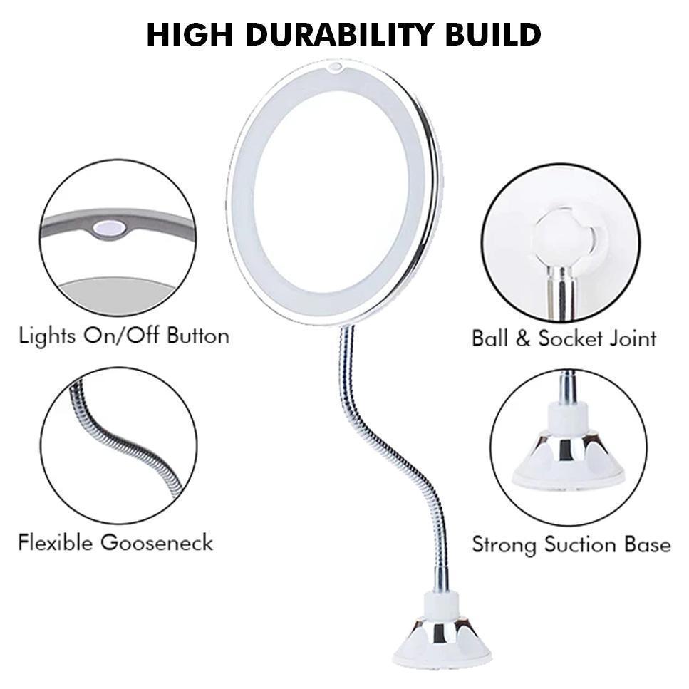 BowLift | 10x Zoom LED Makeup Mirror