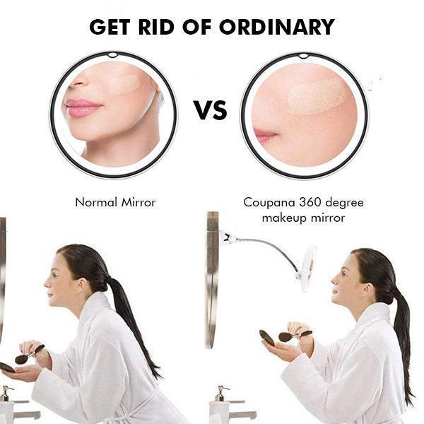 BowLift | 10x Zoom LED Makeup Mirror