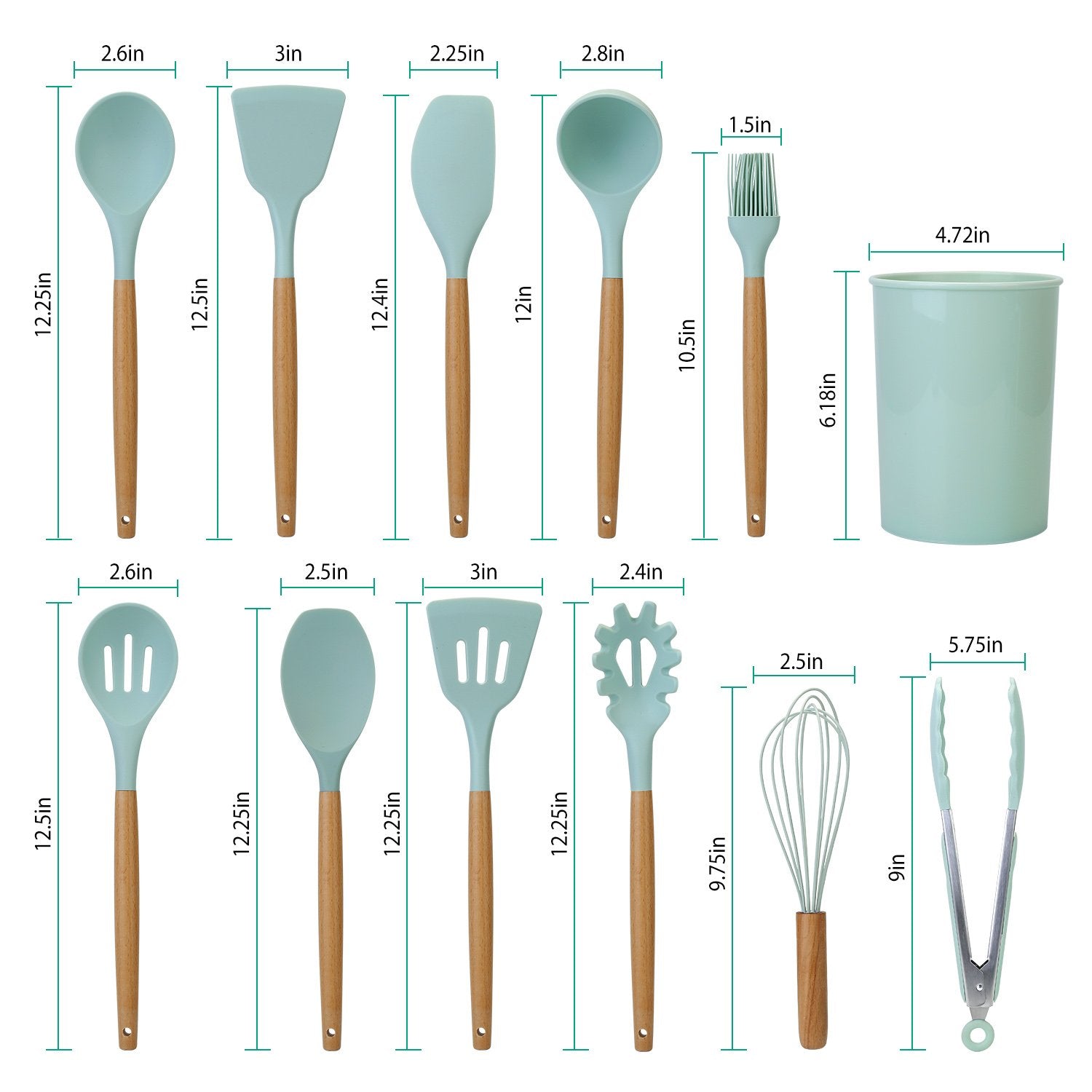 BowLift | 11-Piece: Silicone Cookware Set