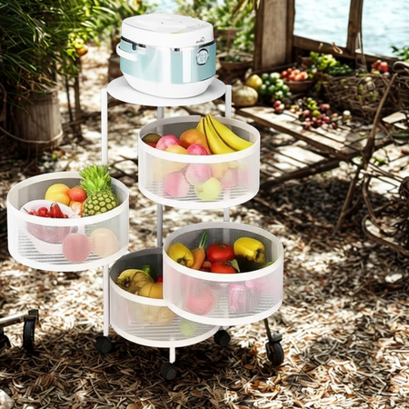 BowLift | 360° Rotating Multi-Layer Kitchen Round Storage Rack