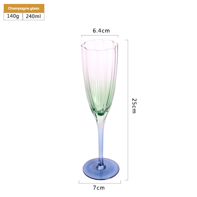 BowLift | Gradient Wine Stemware High Temperature Resistant Glass Champagne Stemware Vintage Souvenirs