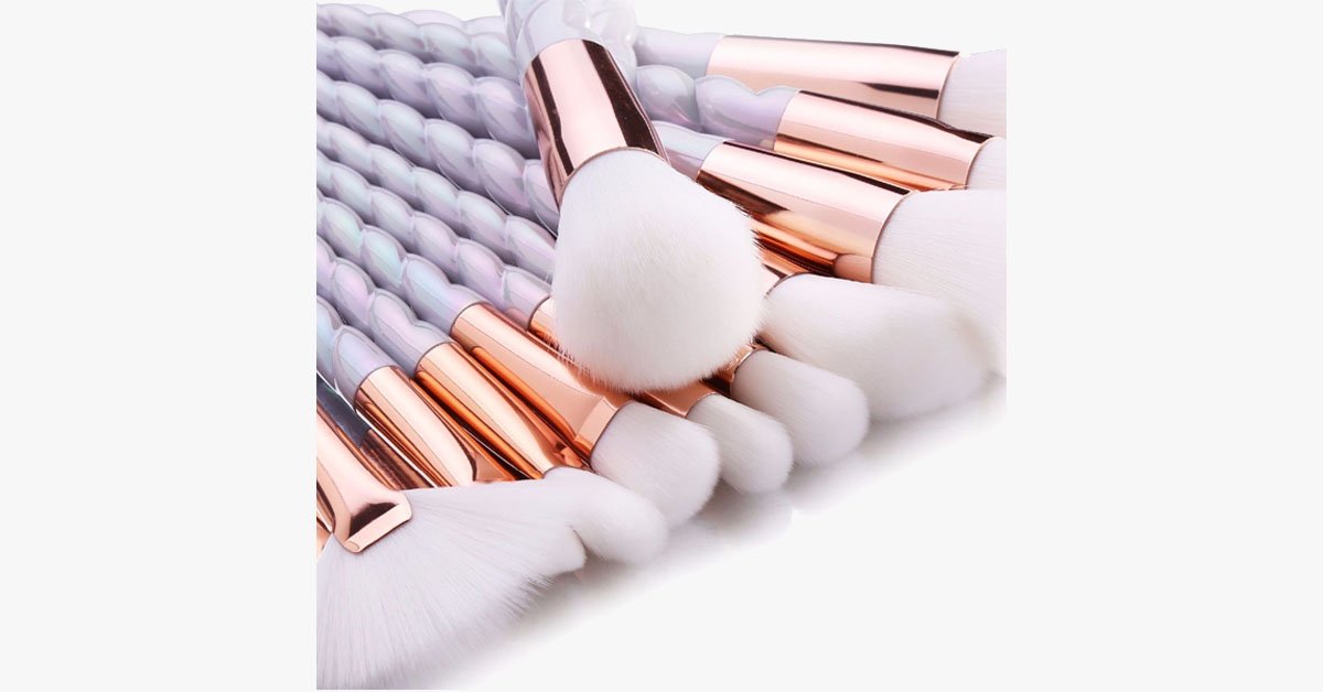 BowLift | Professional 10-piece Unicorn Brush Set – Add colors and loads of bling to your make-up set
