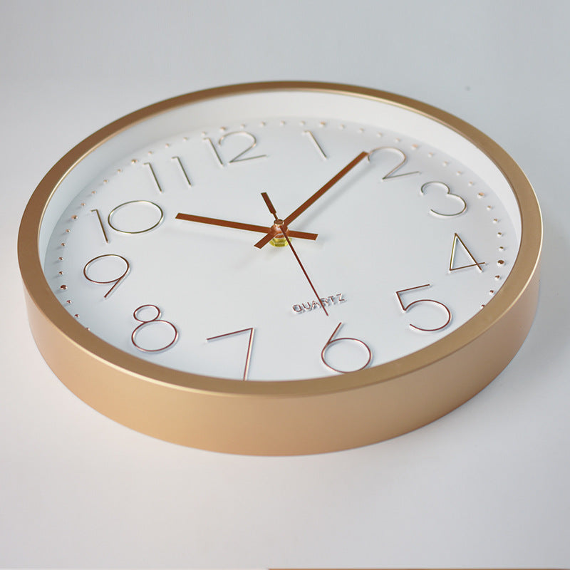 BowLift | Simple Design 3D Silent Classroom Wall Clock 30 cm